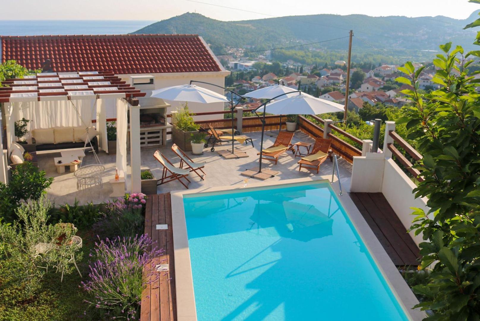 Villa My Rose With A Private Pool Млини Екстериор снимка